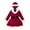 Red, variant on Mercatoo Toddler Girls Christmas Santa 𝐂laus Costume Red Velvet Hoodie Dress with Belt Party Dresses Dress up Clothes
