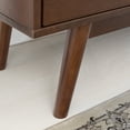 thumbnail image 3 of Allora Mid-Century Wood TV Console for TVs up to 60" in Walnut, 3 of 7