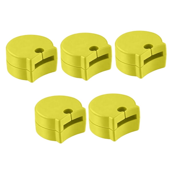 5 almohadillas para pulgar del clarinete, fundas de apoyo para los dedos, antideslizantes, de repuesto, ligeras, portátiles y ergonómicas, para Amarillo