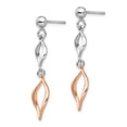 thumbnail image 2 of Silver and Rose Gold-tone Dangle Earrings, 2 of 2