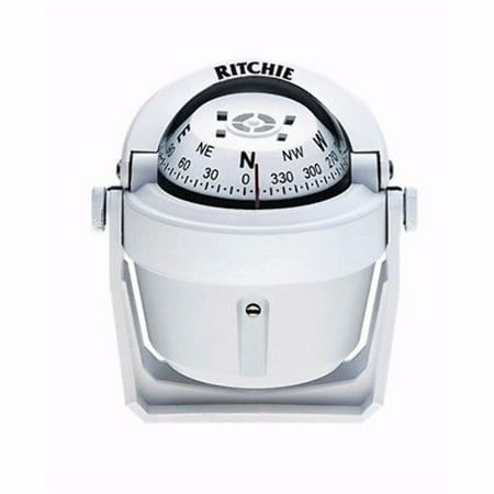 UPC: 0010342160515 | Ritchie Compass B-51W Explorer Compass Bracket Mount – White