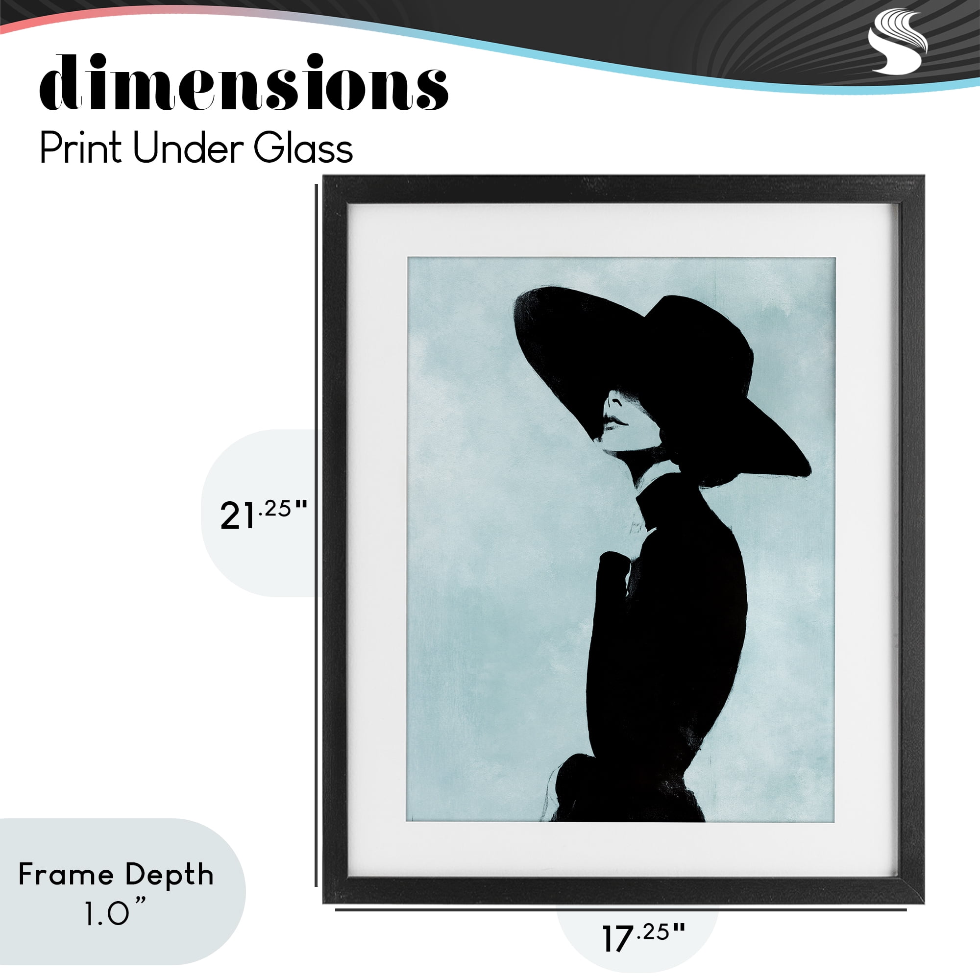 Stupell Industries Eclipse In Black Black Framed Print Under Glass, design by Svetlana Aleynikova