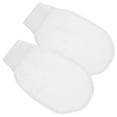 thumbnail image 5 of DEEPCRAFF 2-Pack White Exfoliating Shower Gloves for Arms, Legs, Chest & Back - Gentle Skin Scrub Mitts, 5 of 8