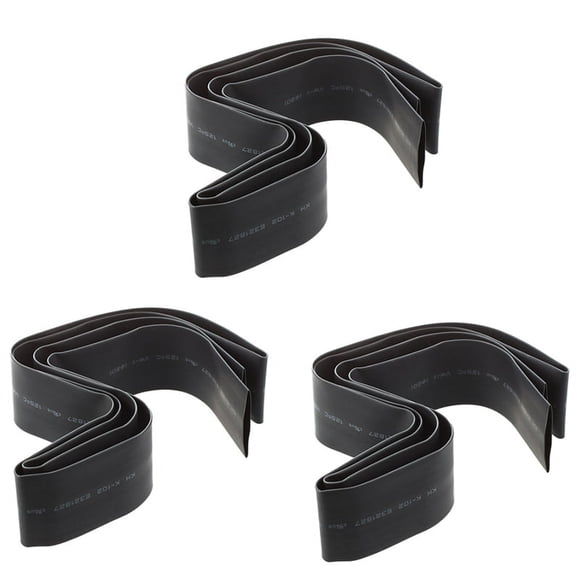 3X 20mm Black Heat Shrinkable Tube Shrink Tubing Sleeve Cable Wrap 1M,3 x Heat Shrinkable Tube,Black