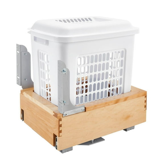 Rev-A-Shelf Pullout Wood Bottom Mount Hamper w/Rev-A-Motion Soft Close