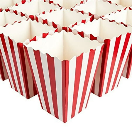 Set of 100 Popcorn Favor Boxes - Paper Popcorn Containers, Popcorn Party Supplies for Movie Nights, Movie-Themed Parties, Carniv