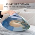 thumbnail image 4 of Yayeee Pillowcase Queen Size Set of 2 Satin Wrinkle Resistant Pillow Case, Blue Goldfish, 4 of 7