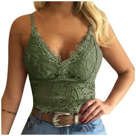 

wendunide bras for women Women Lingerie With Garter Belts Bra Tops Wirefree Comfort Yoga Cami Bra