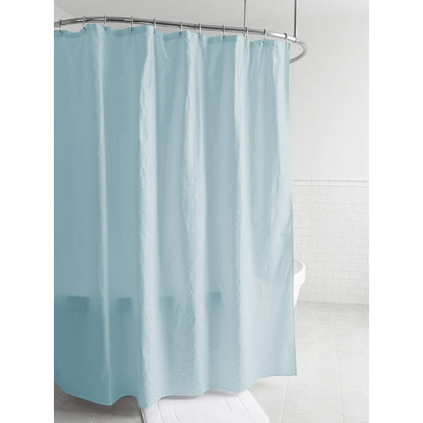 Splash Home Ascen Fabric Microfiber Shower Curtain Or Liner with 12