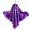 Purple_B, variant on Halloween Flying Ghost on Broomstick Lighted Hanging Decoration -Outdoor Halloween Decoration Hanging Ghost for Front Porch Yard Patio Tree