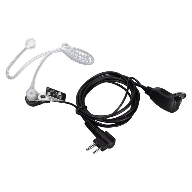 Auriculares Walkie Talkie auriculares de tubo acústico PVC 2 pines cancelación de ruido micrófono PTT profesional resistencia al desgaste para GP-88