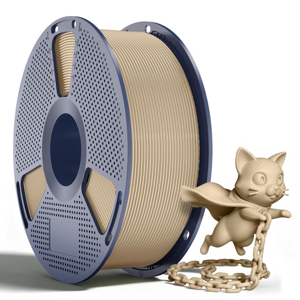Filamento SUNLU PLA+2.0 de 1,75 mm, PLA Plus mejorado, más resistente y resistente para impresoras 3D, suave y cuidadosamente enrollado, precisión de 0,02 mm, carrete de 1 kg (2,2 libras), marrón robl