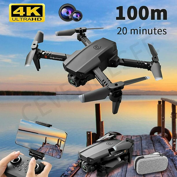 Nouveau Mini Drone Xt6 4k 1080p Hd Caméra Wifi Fpv Pression D'air Maintien  D'altitude Pliable Quadcopter Rc Drone Enfant Jouet Cadeau Vs E520，SEBNEEI  