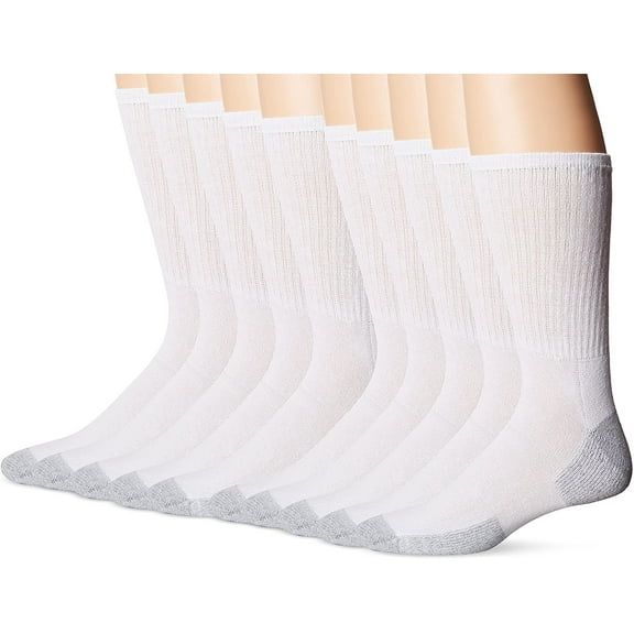 Mens Big & Tall Crew Socks 10 Pack