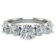 thumbnail image 4 of 1.94 CT Five Stone Diamond Wedding Ring 14K White Gold, 4 of 5