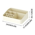 thumbnail image 2 of Cream Wind Desktop Cosmetics Storage Box, 2 of 6