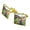 Gold, variant on Dinosaurs Jurassic Dino Valley Square Cufflink Set - Silver or Gold