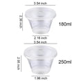 thumbnail image 3 of Billuyoard 50 piezas apilables transparentes para ahorrar espacio con caja de apertura grande para hornear desechables de plástico Herramientas y accesorios para hornear Transparente Con Tapa 180ml, 3 of 6