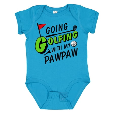 

Inktastic Going Golfing with My Pawpaw- Kids Golf Boys or Girls Baby Bodysuit