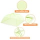 thumbnail image 3 of 6 Piezas Grandes y Altas Cubiertas para Alimentos de Malla de 17" para Exteriores, Cubiertas Protectoras para Alimentos Plegables, Verdes, 3 of 6