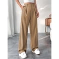 thumbnail image 4 of Women High Waisted Work Pants Business Casual Outfits Office Dress Pants Trousers with Pockets Khaki S, 4 of 6