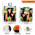 thumbnail image 5 of Yayeee 2 Pack Qtip Holder Bathroom Cotton Swab Canister with Lid Clear Dispenser Set, Art Cocktails, 5 of 6