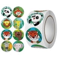 thumbnail image 1 of 4 rollos de pegatinas de incentivo, pegatinas de animales de dibujos animados, pegatinas de dibujos animados, pegatinas de estímulo, pegatinas de Navidad, premios bonitos para niños, 1 of 5