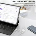 thumbnail image 3 of USB C to 3.5mm Headphone and Charger Adapter,2-in-1 USB Type C to Aux Audio Jack and PD Fast Charging Dongle Cable Cord for iPhone 15 Pro Max Plus,Galaxy S20 S21 S22 S23 Ultra,iPad Pro,Pixel, 3 of 10