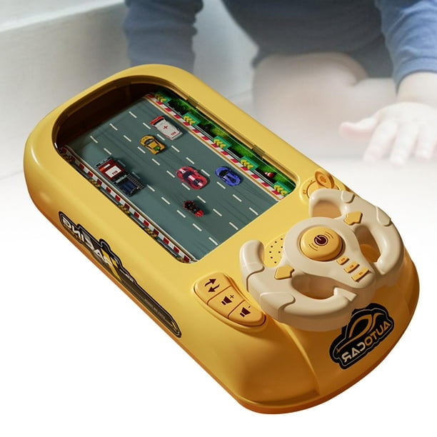 Volante de juguete con sonido musical Hugo Coche de carreras amarillo 3 años