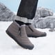 thumbnail image 1 of Botas de piel para nieve forradas Botas de caña corta Ligeras para hombre para el invierno (38) Gris DQrwqpou Tenis De Mujer Tenis De Hombre, 1 of 6