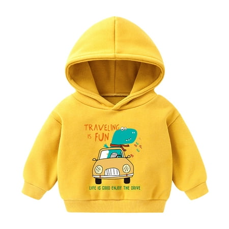 

Hunpta Pullover Cartoon Girls Dinosaur Hoodie Baby Toddler Sweatshirt Tops Infant Boys Girls Tops