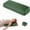 Green, variant on Yoga Bolster Pillow,Washable Velvet Cover, for Restorative Yoga Meditation, Foam particles silk floss, with handles, Removable washable velvet cover, 25"x12"x5"curved wedge for support and stretch