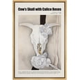 thumbnail image 4 of IDEA4WALL Framed Canvas Art Wall Decor Cow's Skull with Calico Roses Master Aritst Georgia O' Keeffe Oil Painting Modern Art Contemporary for Dorm Home Office - 24"x36", 4 of 4