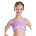 thumbnail image 5 of Xnihocha Kids Girls Gymnastic Ballet Dance Outfits Sleeveless Crop Tops and Booty Shorts Tracksuits Light Purple 8, 5 of 7