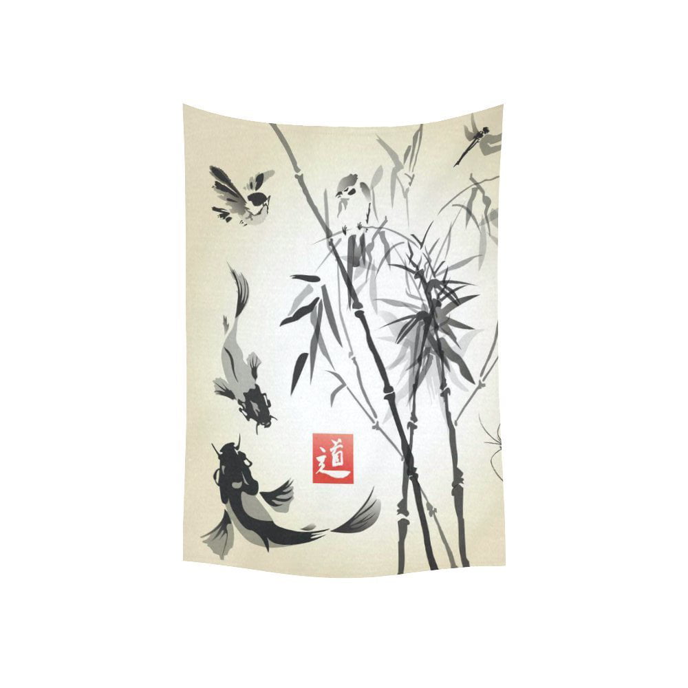 Kyoto Nights Tapestry Wall Hanging Hippie Home Bedspread Art Decor Beach Throw 