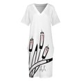 thumbnail image 4 of Pasan - Vestido holgado con bolsillos y cola de gato para mujer, vestidos de verano 2025, vestido de verano para mujer 2025, 4 of 7