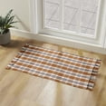 thumbnail image 4 of My Texas House Fall Taupe Plaid Indoor/Outdoor Layering Rug, 38" x 58", 4 of 5