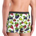 thumbnail image 4 of Men's Boxer Briefs, Cute Grape Blue Red Green Soft Comfy Mens Underwear Boxer Briefs Breathable With Widen Waist, 4 of 7