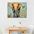 thumbnail image 2 of Acheng  Motivational Elephant Canvas Wall Art Elephant Painting Wall Decor Framed Inspirational Posters Home for Living Room Bedroom Bathroom Decoration  20x16in, 2 of 6