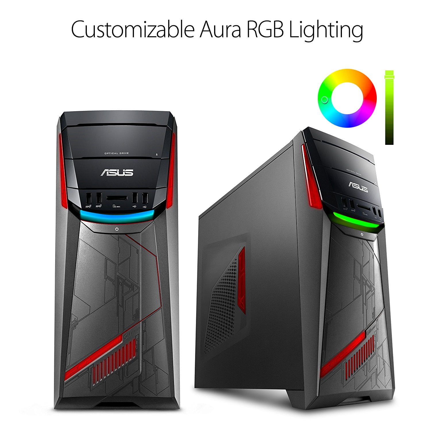 Asus Desktop Tower Computer, AMD Ryzen 7 1700, 8GB RAM, 1TB HD