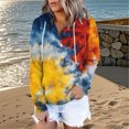 thumbnail image 2 of Bovemsi Womens Sweatshirts Tie Dye Patterned Oversized Sportswear Long Sleeved Shirt Pullover With Pockets Fall Fashion Outfits 2025 Clothes, 2 of 9
