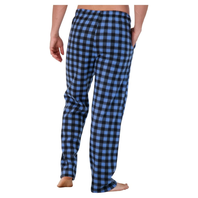 Real Essentials Men's 4-Pack Microfleece Sleep Pants, Sizes S-3XL