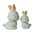 thumbnail image 4 of GROWTH TANK Rabbit Piggy Bank Bunny Statue Case Sculpture Resin Decoration Money Box for New 18cmx12cmx9cm, 4 of 4