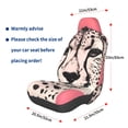 thumbnail image 3 of Naloa Pink Cheetah Art Car Seat Covers Universal Front Seat Coves for Car Accessories ,Padded Car Covers for Automotive, SUV, Truck, and Van, 3 of 5
