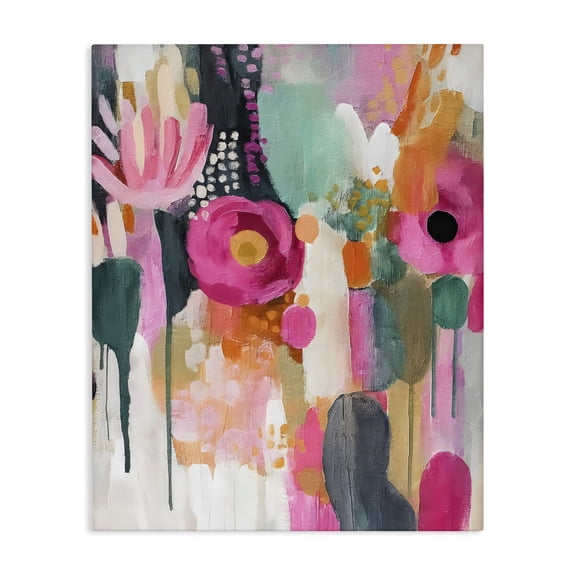 Stupell Industries Modern Dripping Blooms Cascade Canvas Art, 16 x 20, by Riley B