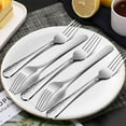 thumbnail image 6 of VeSteel 12-Piece Stainless Steel Hammered Dinner Forks Set - 7.9 inches, 6 of 6
