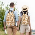 thumbnail image 4 of Vsdgher Christmas Elements Print Canvas Backpack Travel Rucksack Unisex Knapsack 15.7/17.7Inch Laptop Backpack for Work,College-Small, 4 of 5