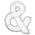 thumbnail image 1 of Romantic Iron Alphabet R Frame Wire Wreath Succulent Pot Wedding Decor, 1 of 6