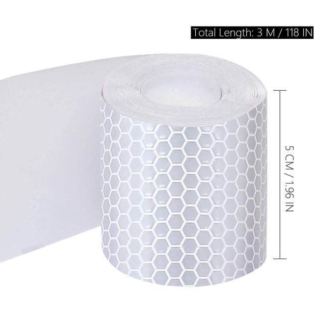Pack De 6 Cintas De Advertencia Cinta Adhesiva Reflectante De Alto Rendimiento - 50mm X 3m, Ideal Para Señalizar Zonas Peligrosas Banban