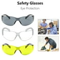 thumbnail image 6 of TOP-MAX Safety Glasses PC Glasses HD Lenses Eye Protection for Women Man Laboratory Drilling Indoor and Outdoor (1PCS, Yellow), 6 of 7